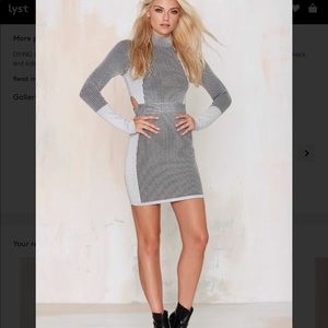 030 die hard Ribbed bodycon dress